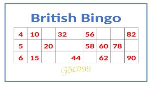 Gold99 Online Casino-British Bingo