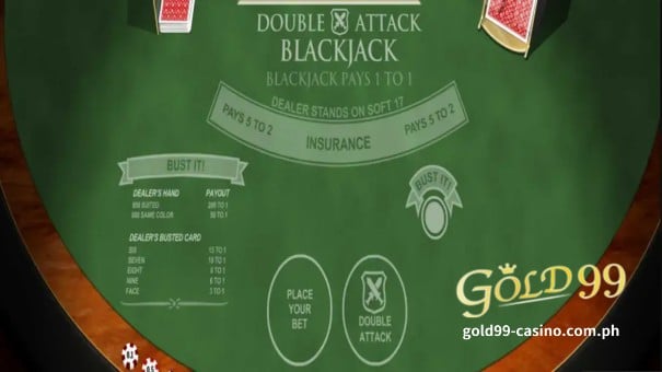 Gold99 Online Casino-Double Attack Blackjack 1