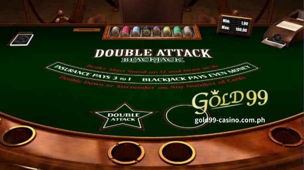 Ang Double Attack Blackjack ay isang larong paghahambing sa mesa na sikat sa maraming casino sa